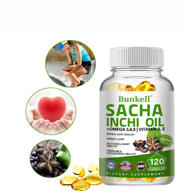 Sacha Inchi Oil Softgels Organic Dietary Supplements Antioxidant 120 Pills US