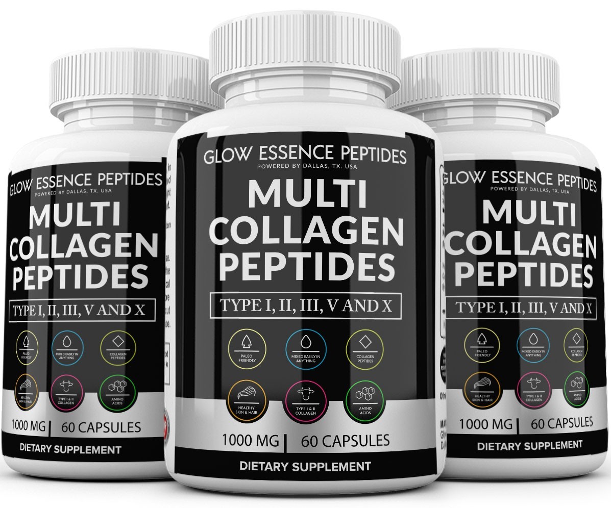 Collagen Peptides pills 1000 mg Hydrolyzed Collagen i, ii,iii,V,X 180 cap USA