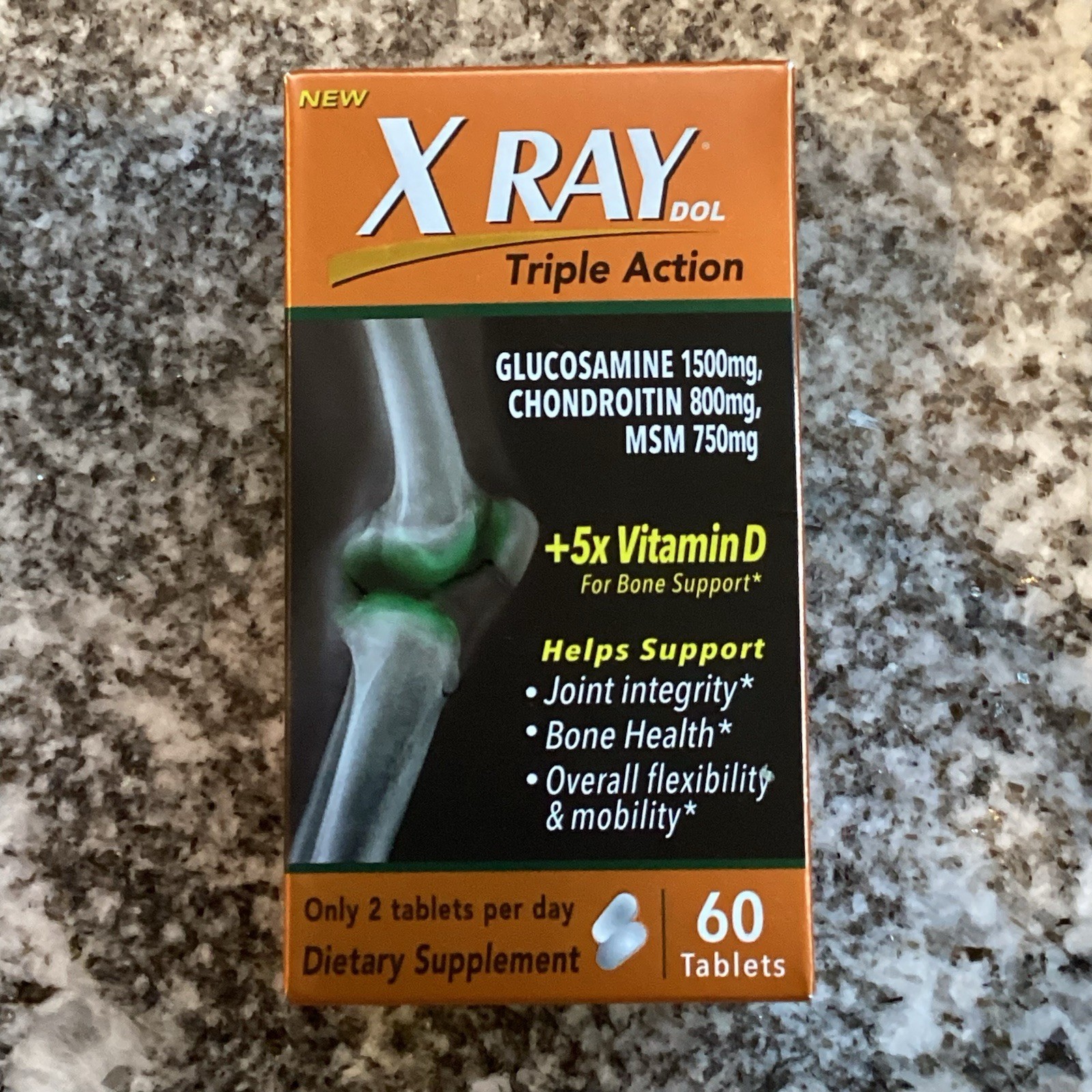X Ray Dol Triple Action Joint Support Supplement 60 Count Exp 10/26