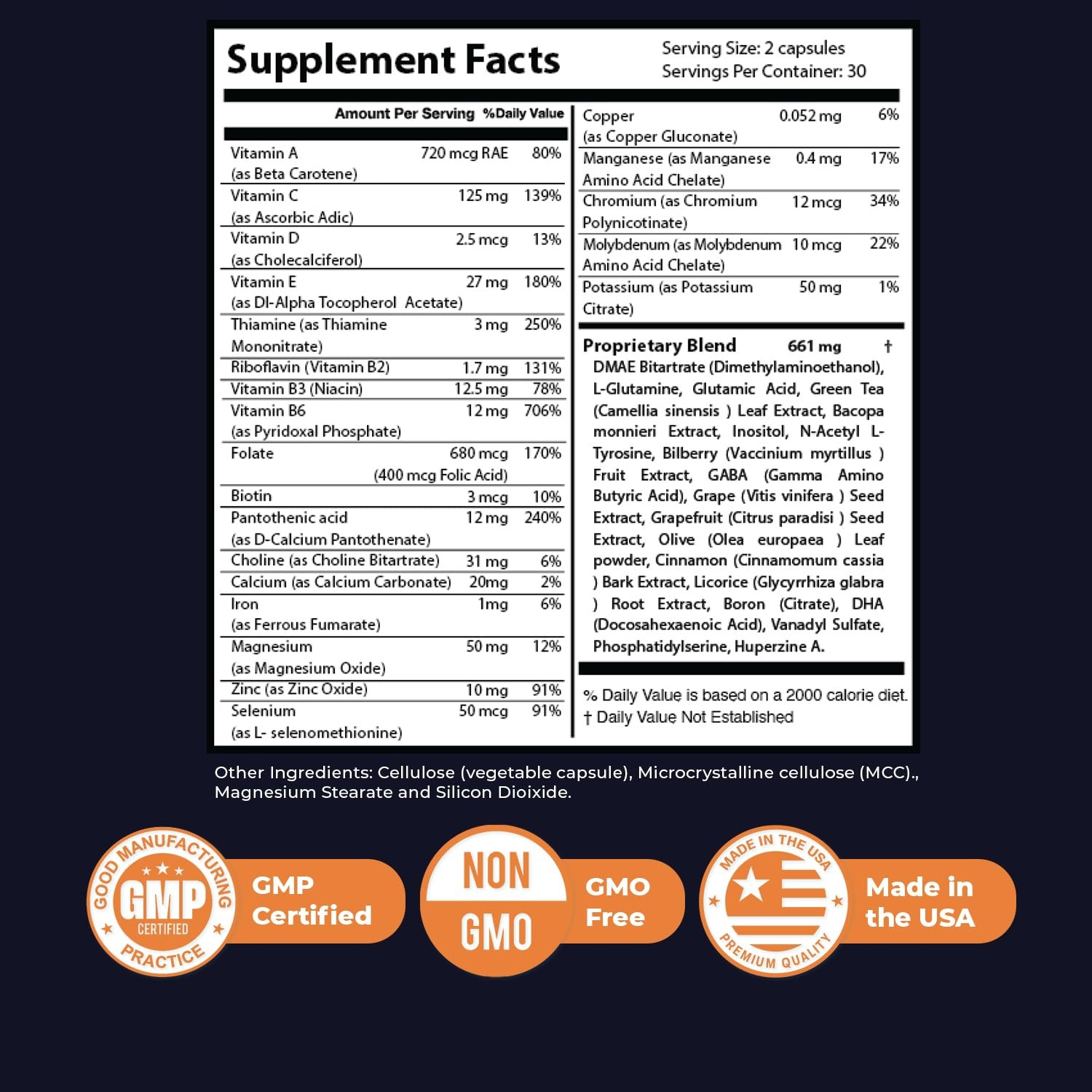 Memory Lift Capsules – Natural Daily Supplement with 60 Count (Pack of 3)