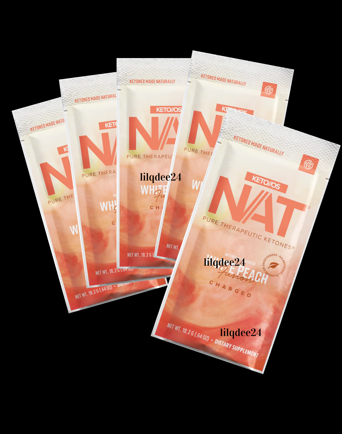 🔥Pruvit Keto OS NAT Ketones White Peach Charged 5 Pack! 2027