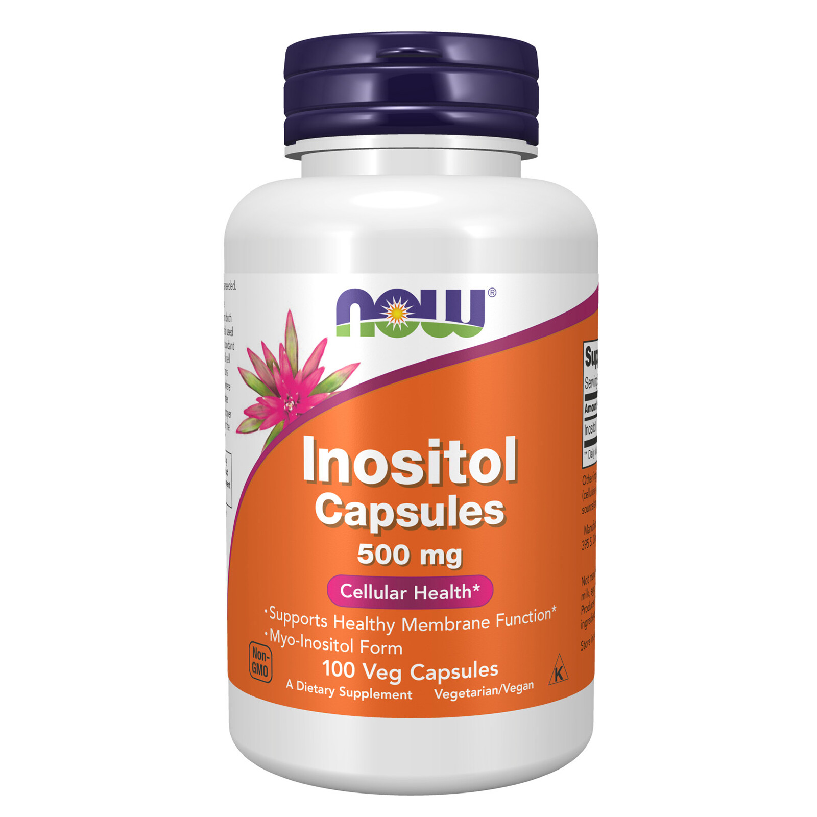 NOW FOODS Inositol 500 mg 100 Veg Capsules