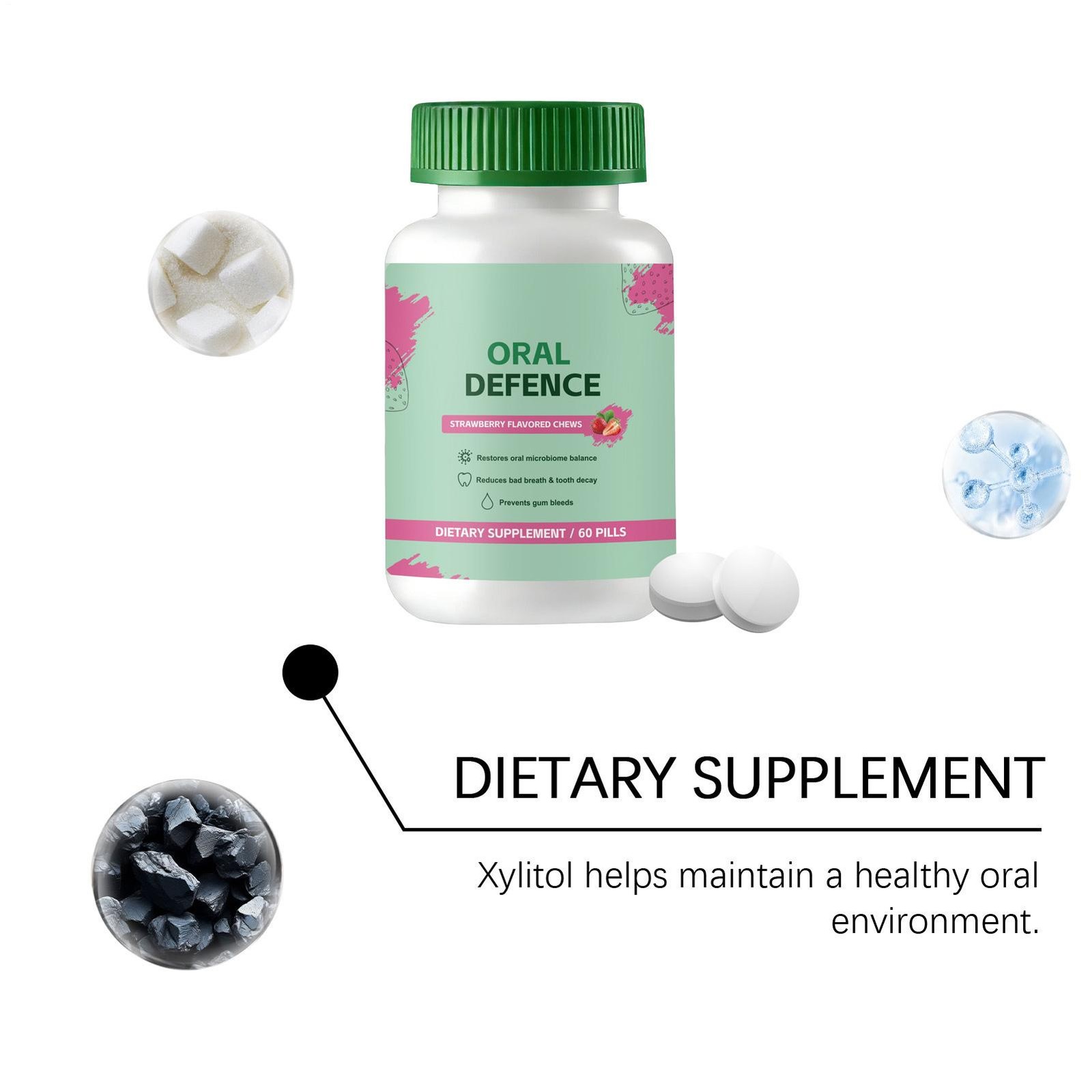 Oracare Oral Defence – Oral Probiotics Supplement for latest Breath, Teeth