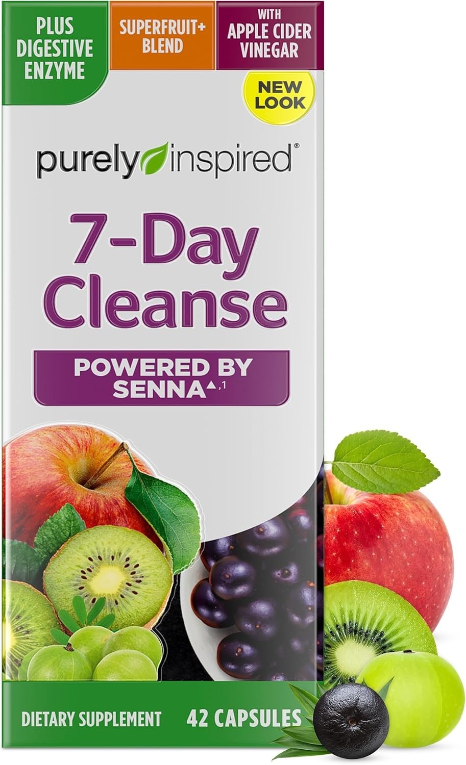 7-Day Detox Cleanse – Whole Body Cleanse & Detox Pills for Women & Men, Powered