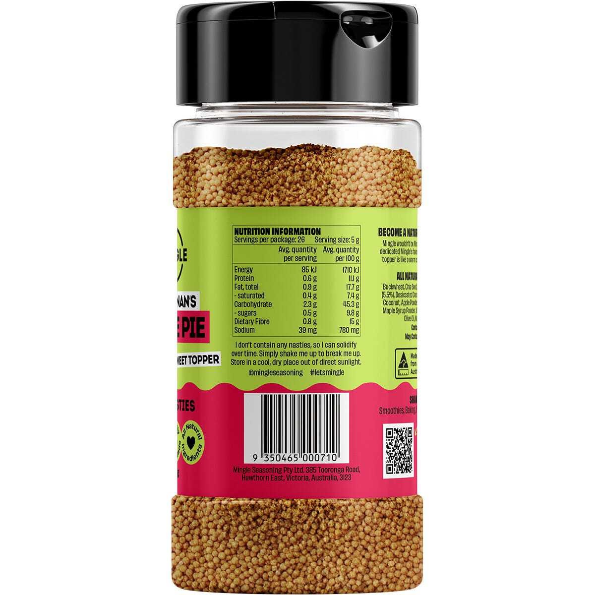 Mingle Jord’s Nan’s Apple Pie All Natural Sweet Topper 130g