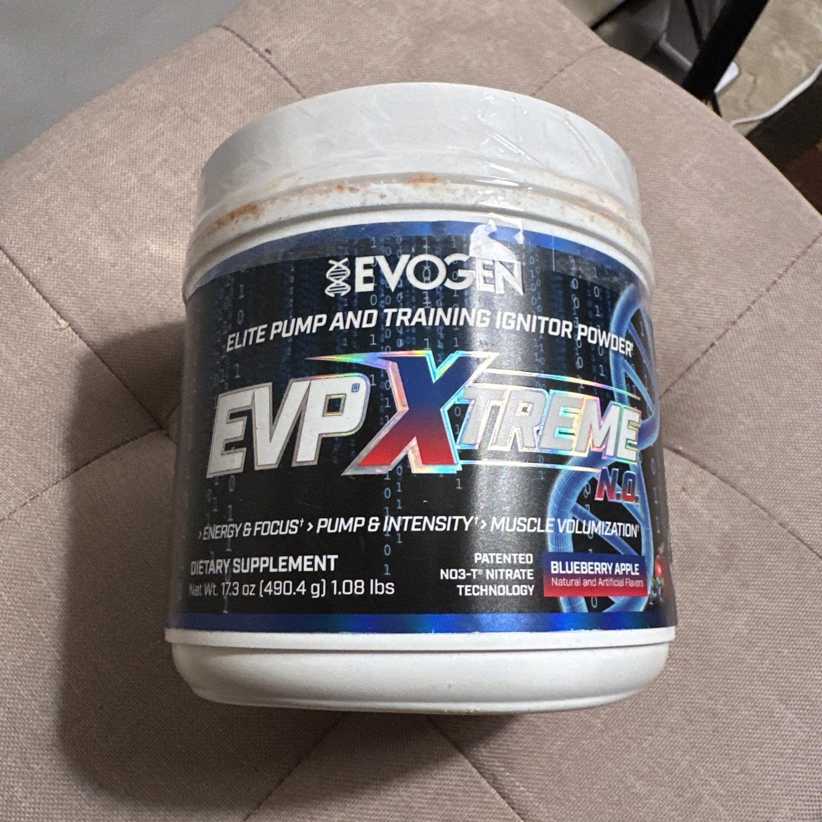 Evogen EVP Xtreme N.O. Pre-Workout Powder Blueberry Apple 40 Serv 04/2026