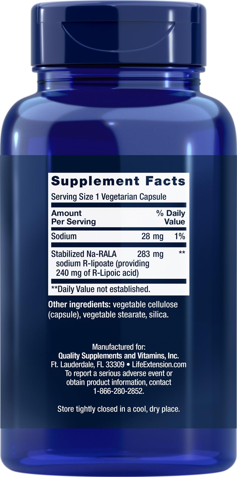 Life Extension Super R Lipoic Acid 240mg, 90 90 Count (Pack of 1), Red