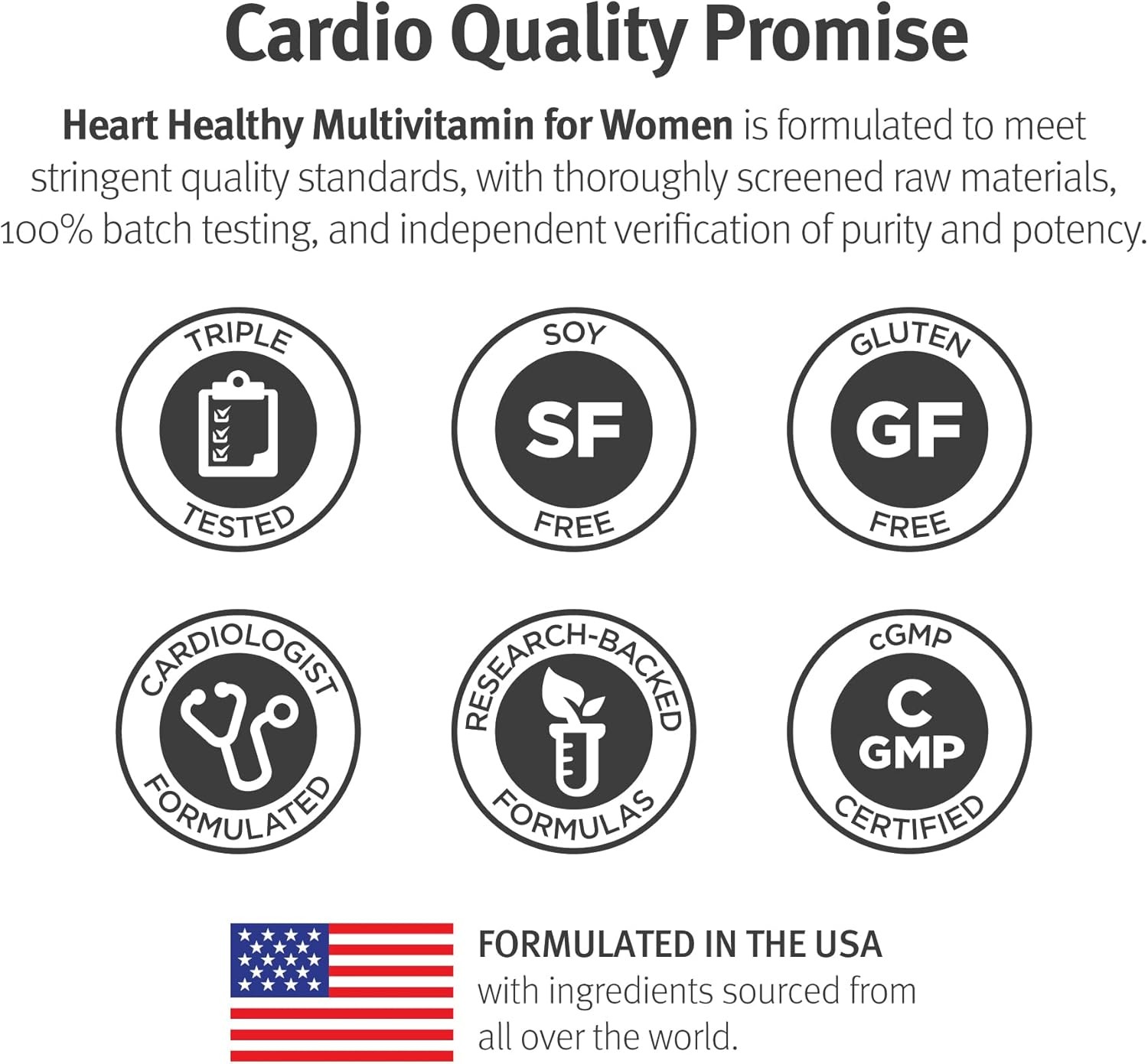 Dr. Sinatra Heart Healthy Multivitamin for Women w/Vitamin D 1000 IU,A,B12,C,E,B