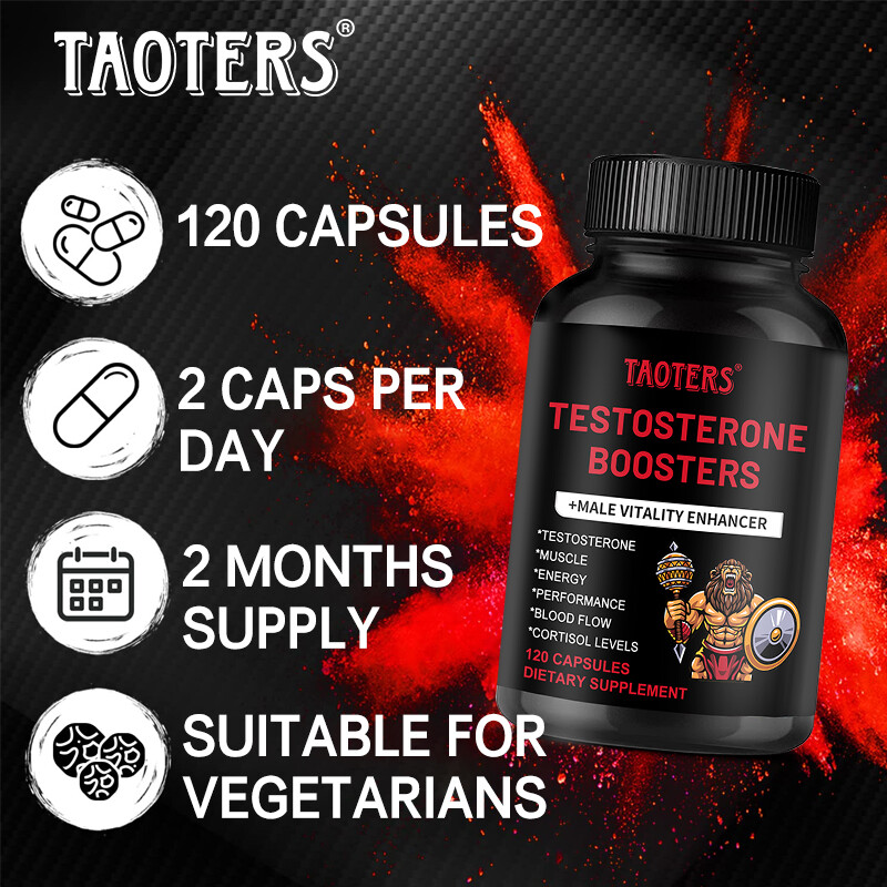 Testosterone Stamina & Energy Booster, Male Enhancement supplements 120 Capsules
