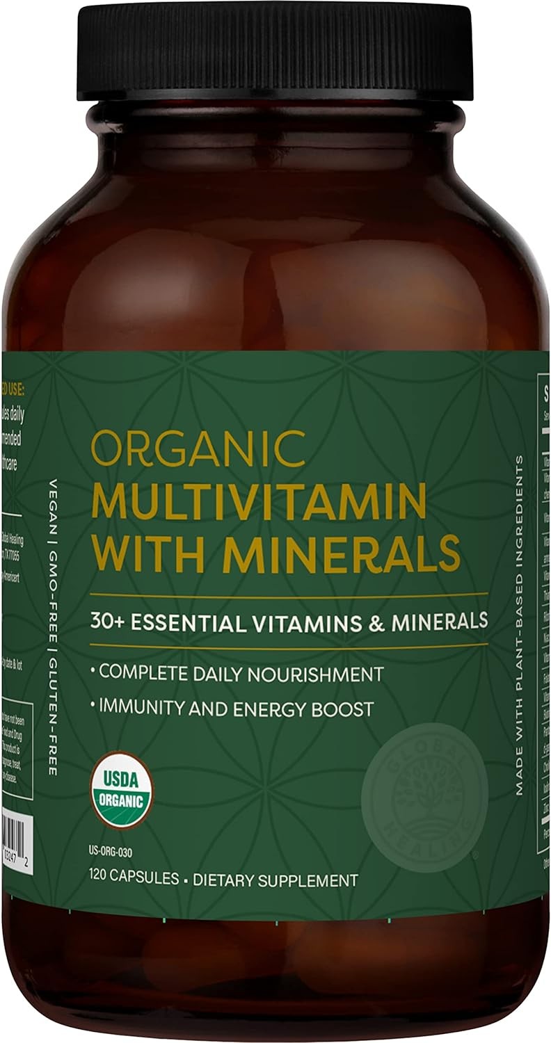 Global Healing Center – USDA Organic Multivitamin for Women & Men – Vitamins I