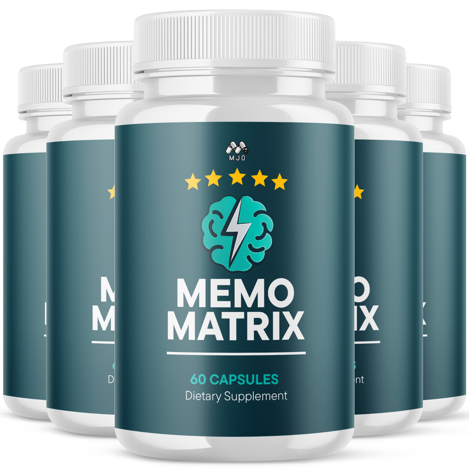 (5 Pack) Memo Matrix Advanced Brain Max Support Supplement MemoMatrix 300 Caps