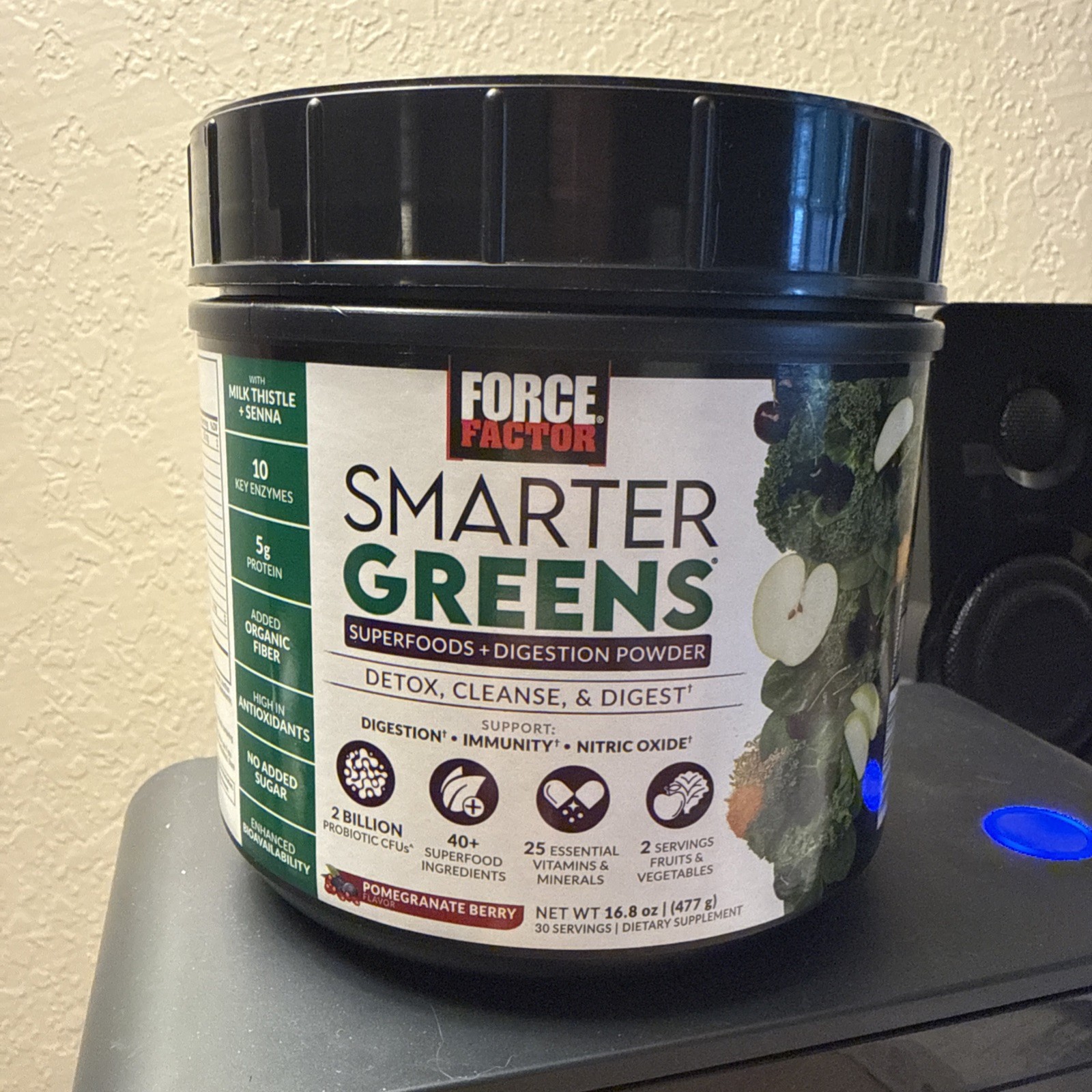 Smarter Greens®, Superfoods Digestion Powder Pomegranate Berry 16.8oz Bb 7/31/26