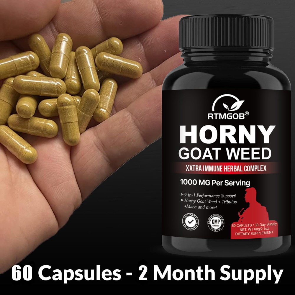 1PCS Horny Goat Weed for Male Enhancement Extra potency 1000mg Complex