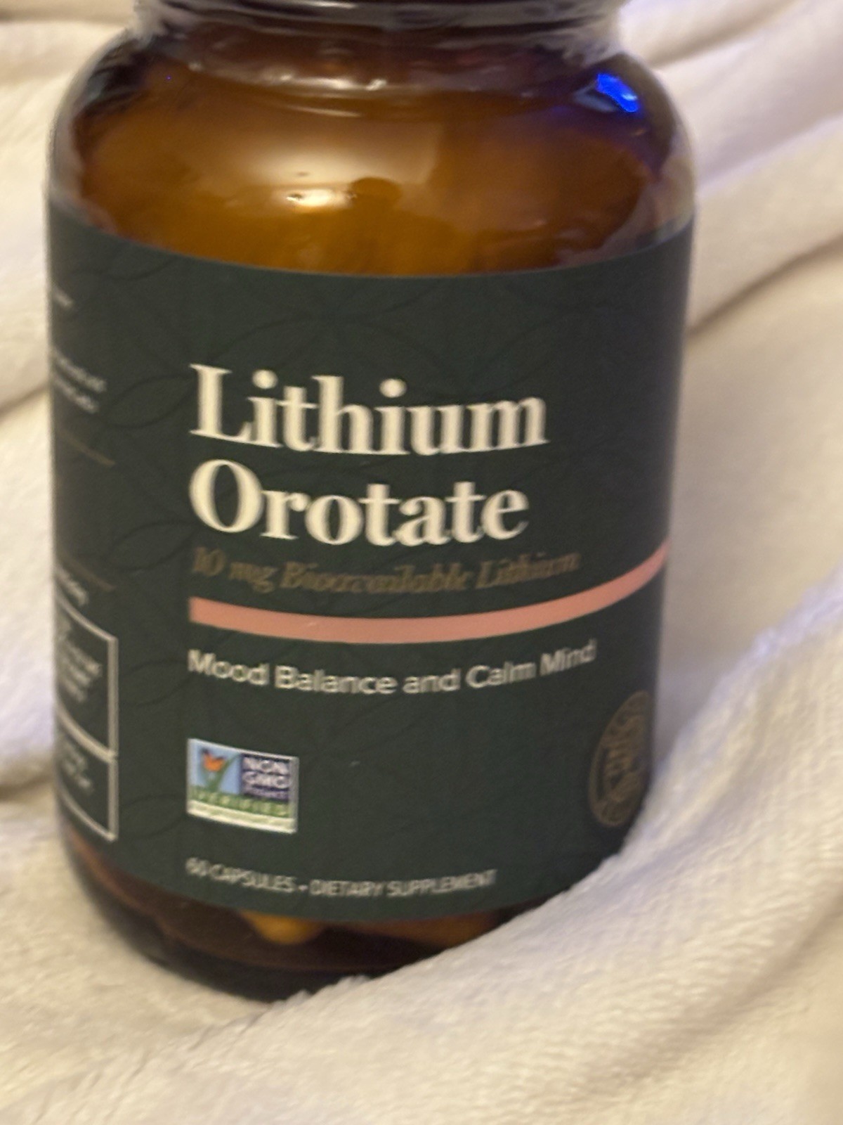 Global Healing Center Lithium Orotate 10mg Supplement – 60 Capsules