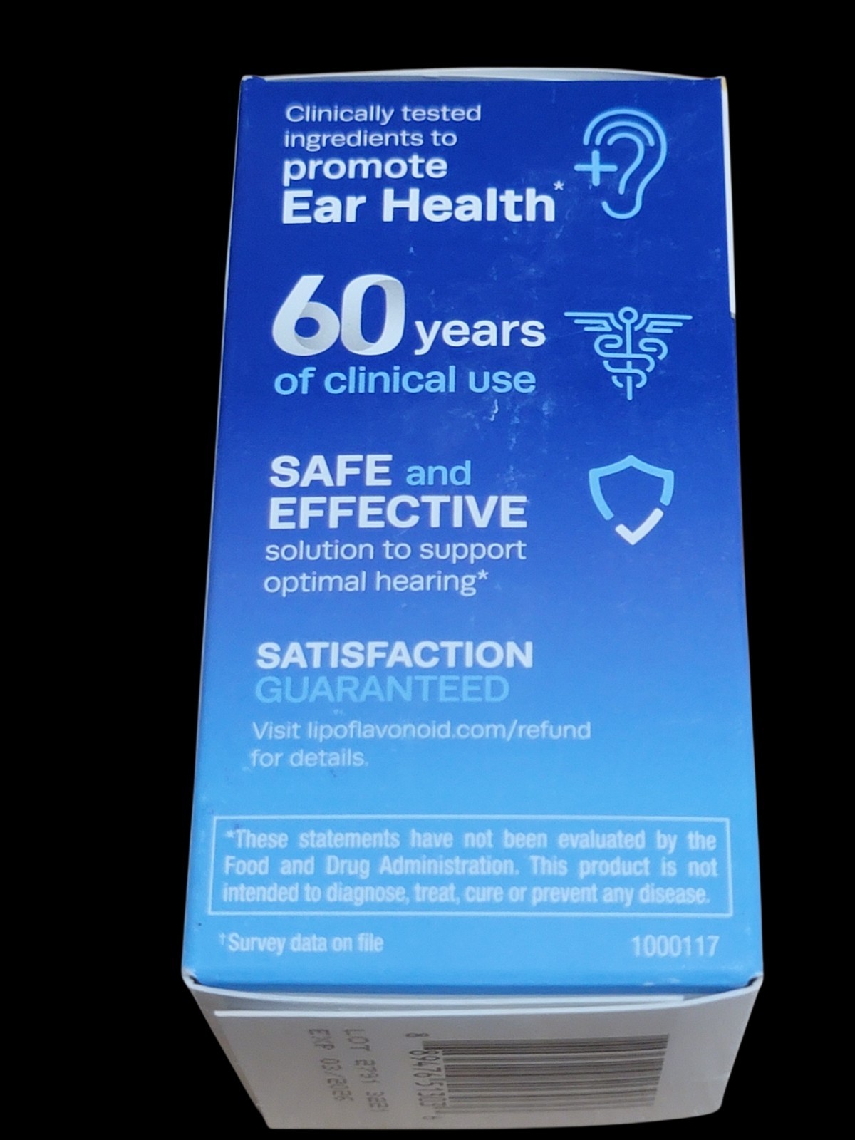 2 Bottles LIPO Flavonoid Advanced Hearing Support 30 Caplets Total – 03/2026