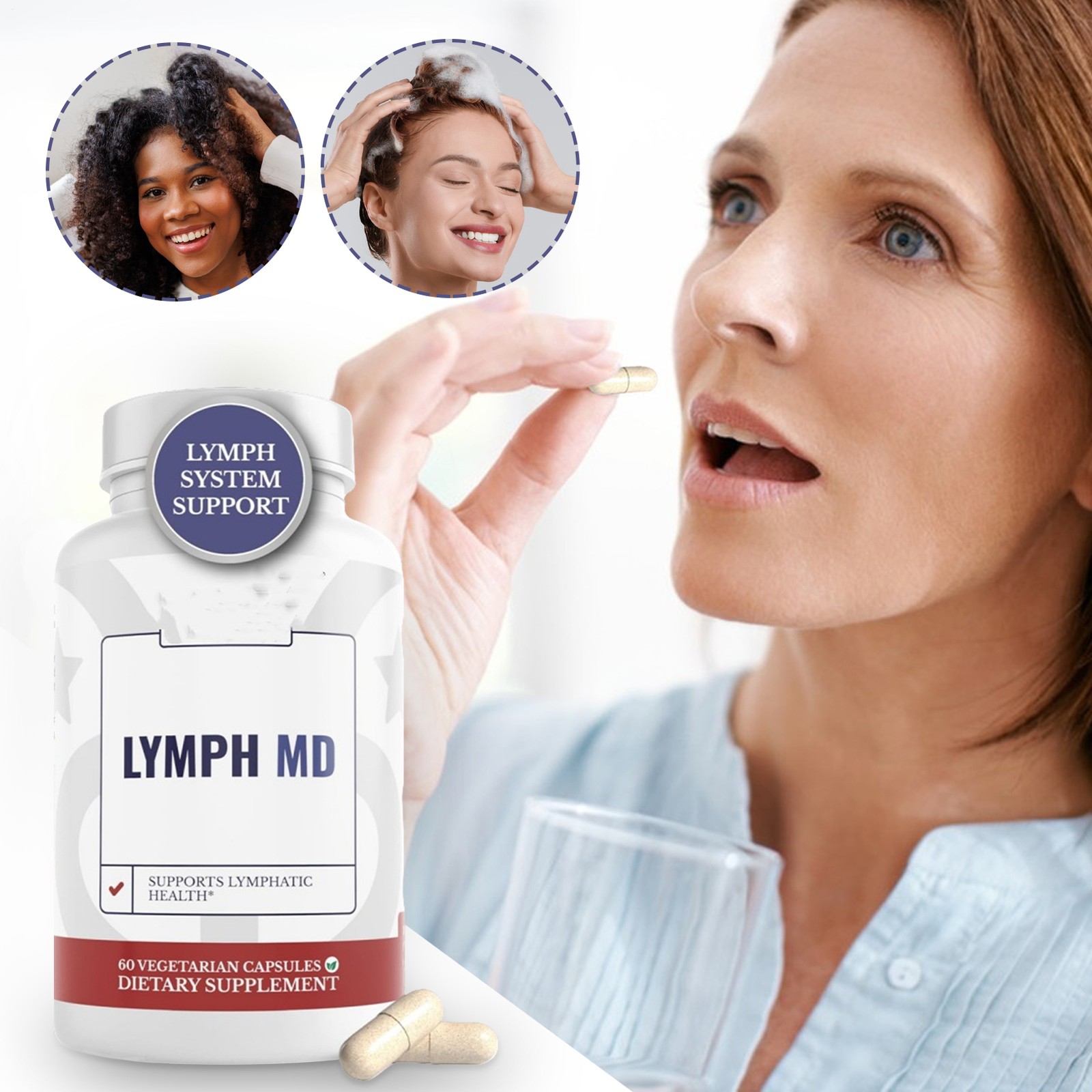 3X Lymph MD with Lymphatic System Supplement – 9 Men Botanicals. and Women