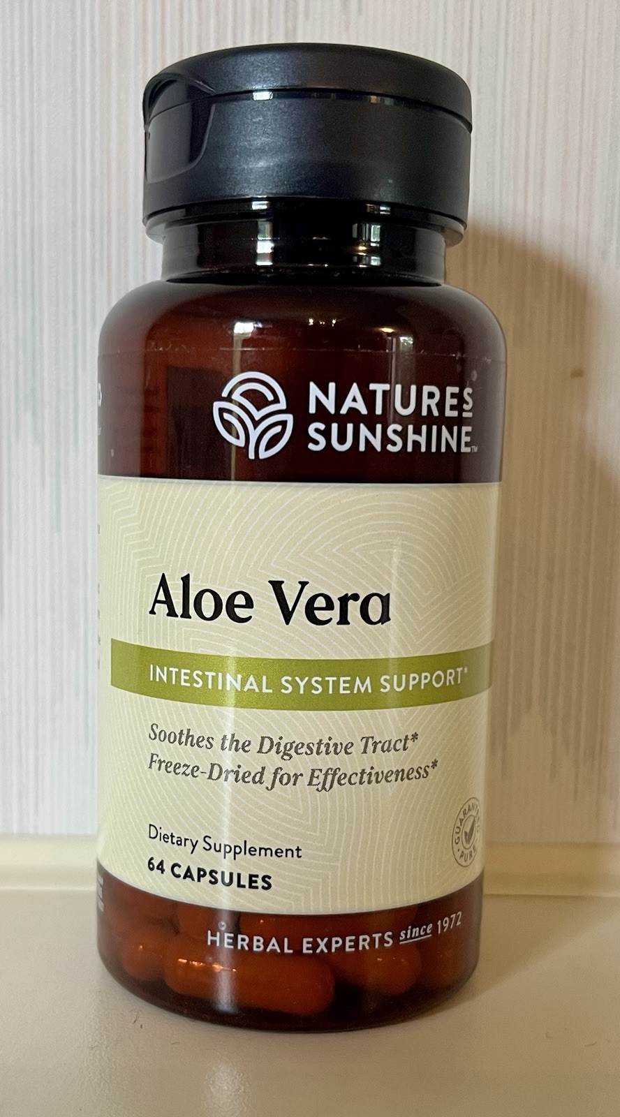 Nature’s Sunshine Aloe Vera 64 Capsules Dietary Supplement NEW