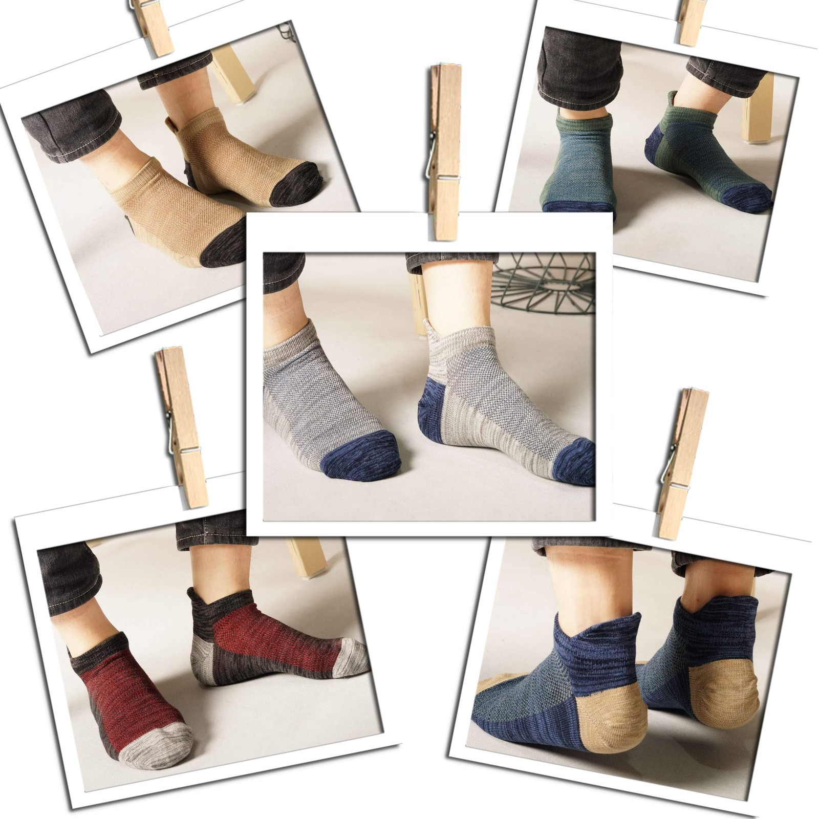 Mottee&Zconia Ankle Low Cut Socks for Men/Women Short Cotton Casual Anti-Skid…