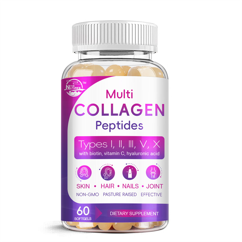 Multi Collagen Supplement Hyaluronic Acid,Vitamin C,Biotin, Skin Health 180PCS
