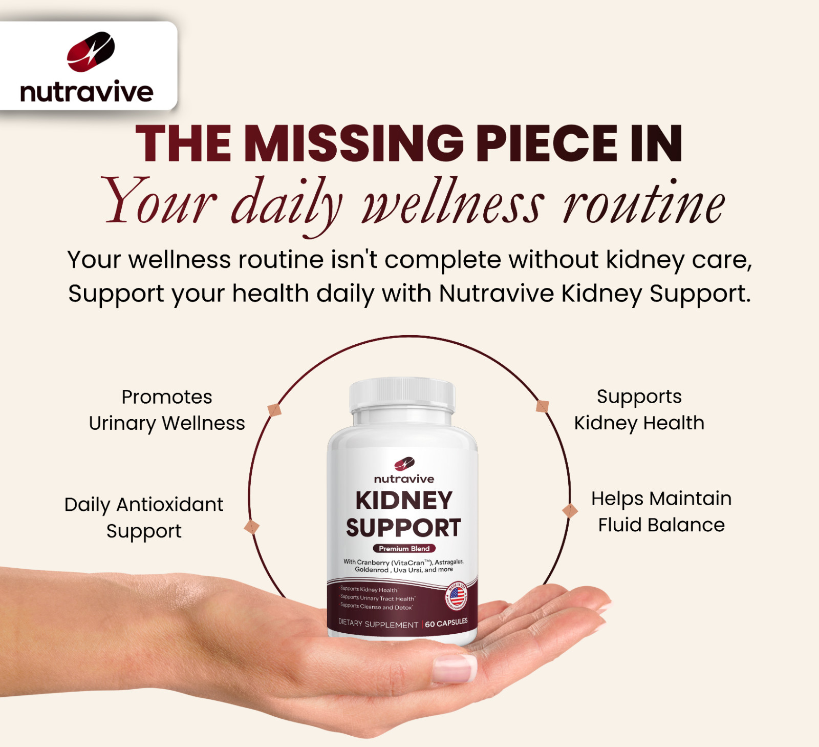 21-in-1 Kidney Cleanse and Detox Support Supplement GMP| USA Made| Lab Tested