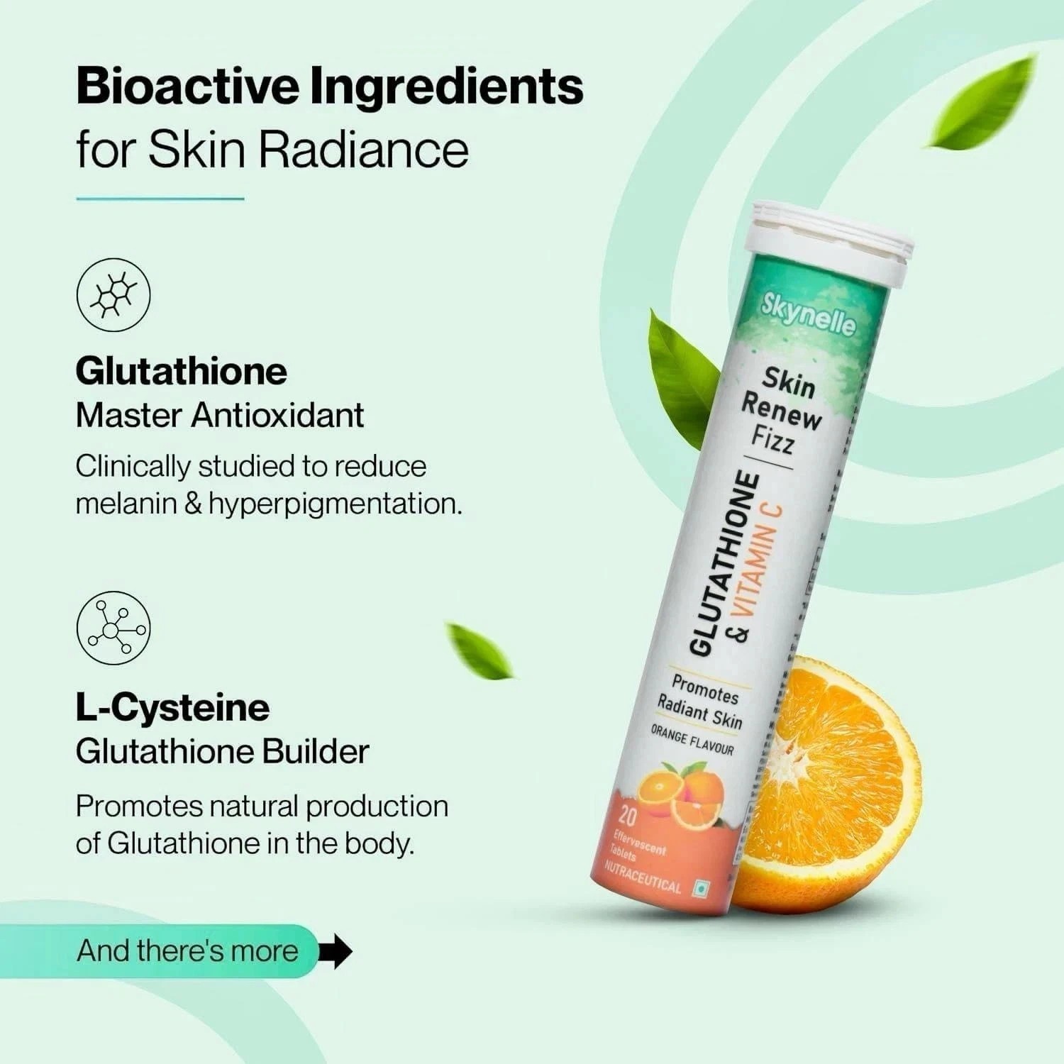 60 Tabs of Skynelle Glutathione Supplement For Skin Radiance For Glowing Skin R4