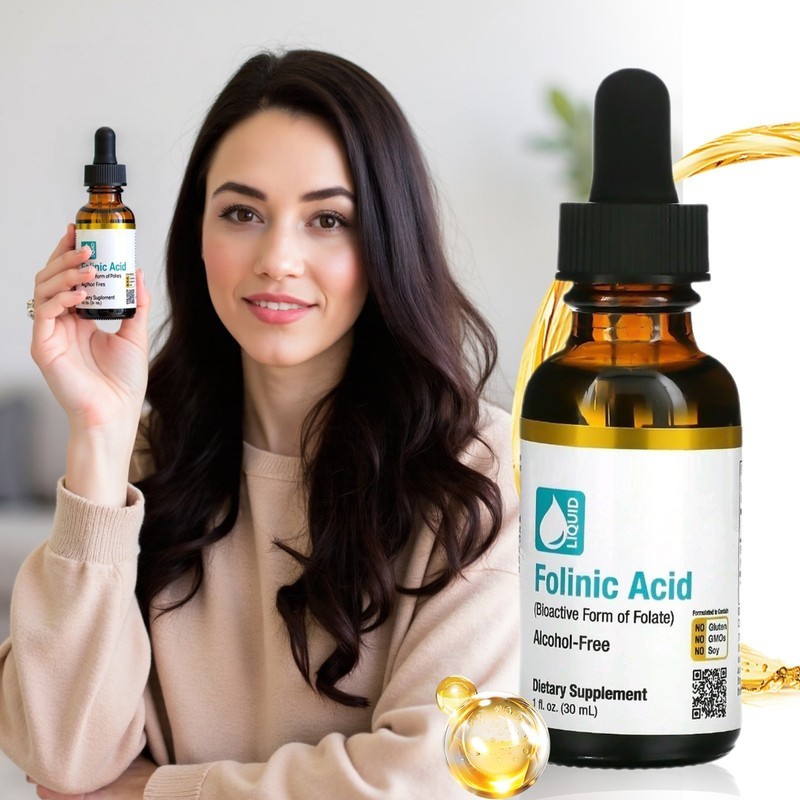 California Gold Nutrition Folinic Acid 1 Alcohol FL Oz (30 Ml) – Lon