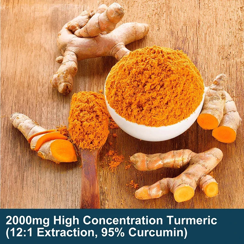 4-in-1 Magnesium Glycinate+Turmeric 180pcs,Support Nervous Health,Relieve Stress