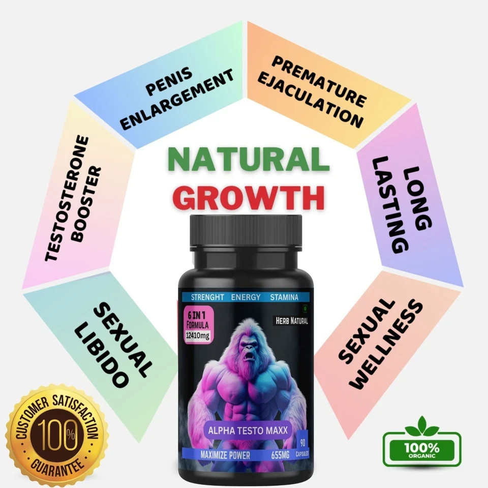 NEW . 90 Powerful capsule Works Fast. 100% Ayurvedic Money Back Guarante