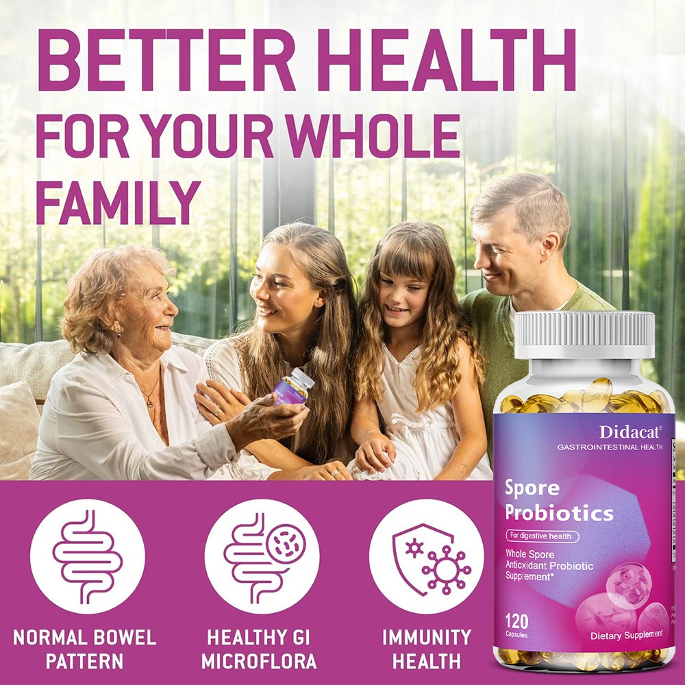 Spore Probiotics 30/60/120 Capsule Microbiome,Gut Health Probiotic Men And Women