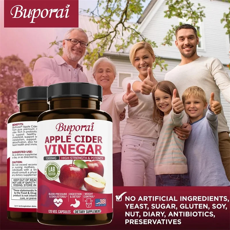 Apple Cider Vinegar 240pcs,Weight Management, Aids Digestion,Cholesterol Balance