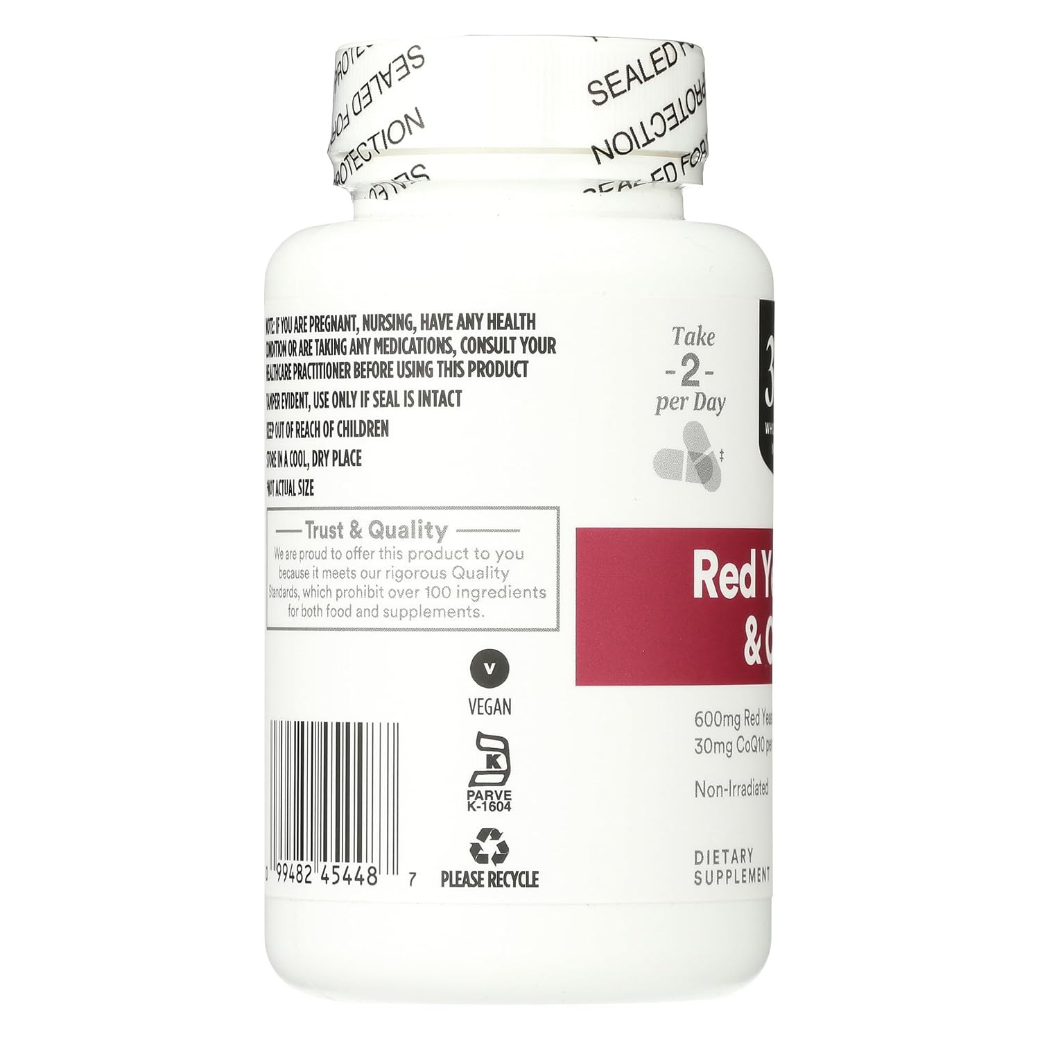 365 by Whole Foods Market, Red Yeast Rice with CoQ10, 90 Count