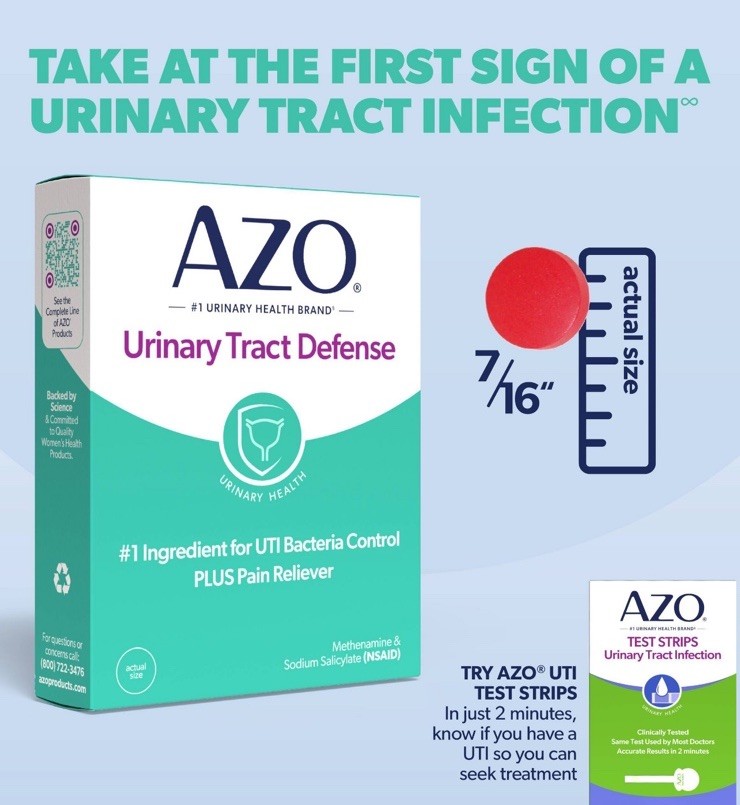 8 Boxes AZO Urinary Tract Defense Antibacterial Protection 18 Tablet Ea Exp 9/27