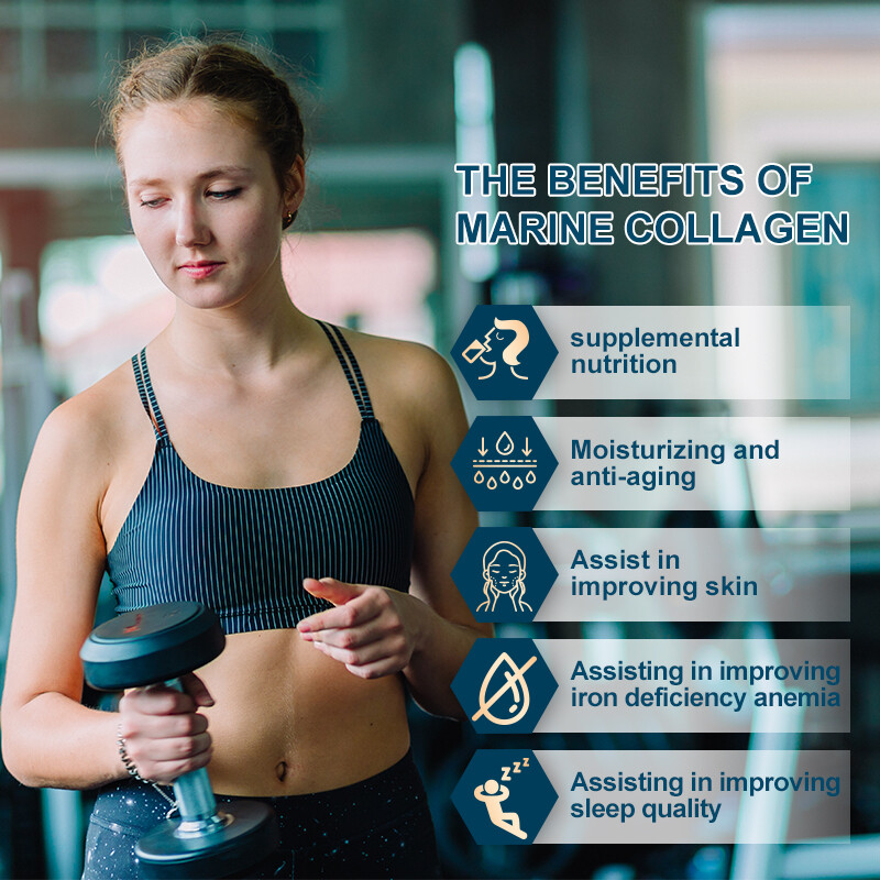 Marine collagen helps bones joints skin moisturize brighten and repair the skin