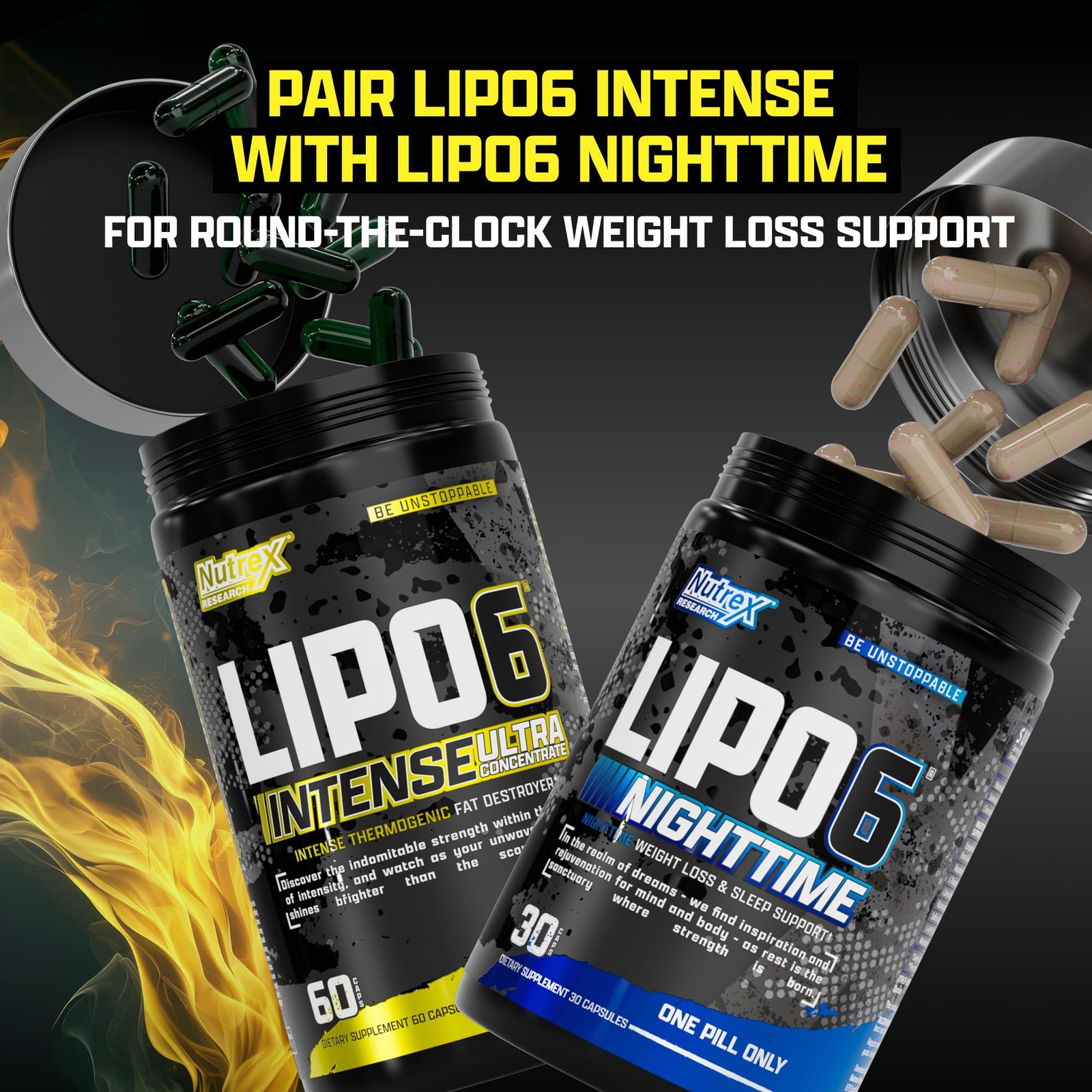 Lipo6 Black Intense Ultra 60 Count (Pack of 1), No Color