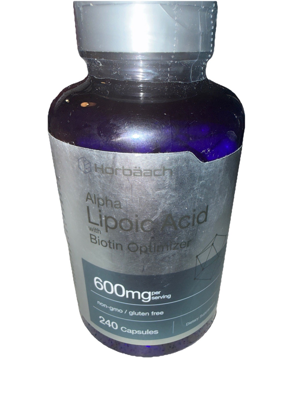 Alpha Lipoic Acid 600mg, 240ct, with Biotin Optimizer, by Horbaach X 10