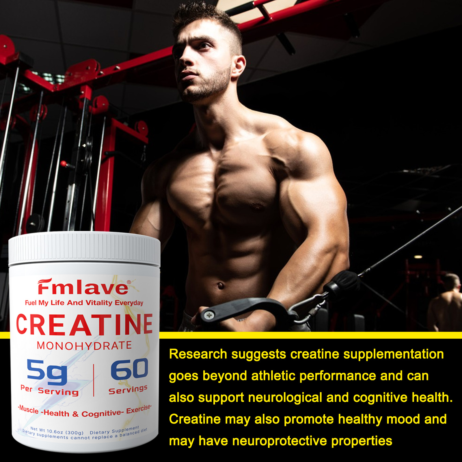 Creatine Monohydrate Powder – NSF Certified 10.6 oz Factory Sealed Exp 09-2027