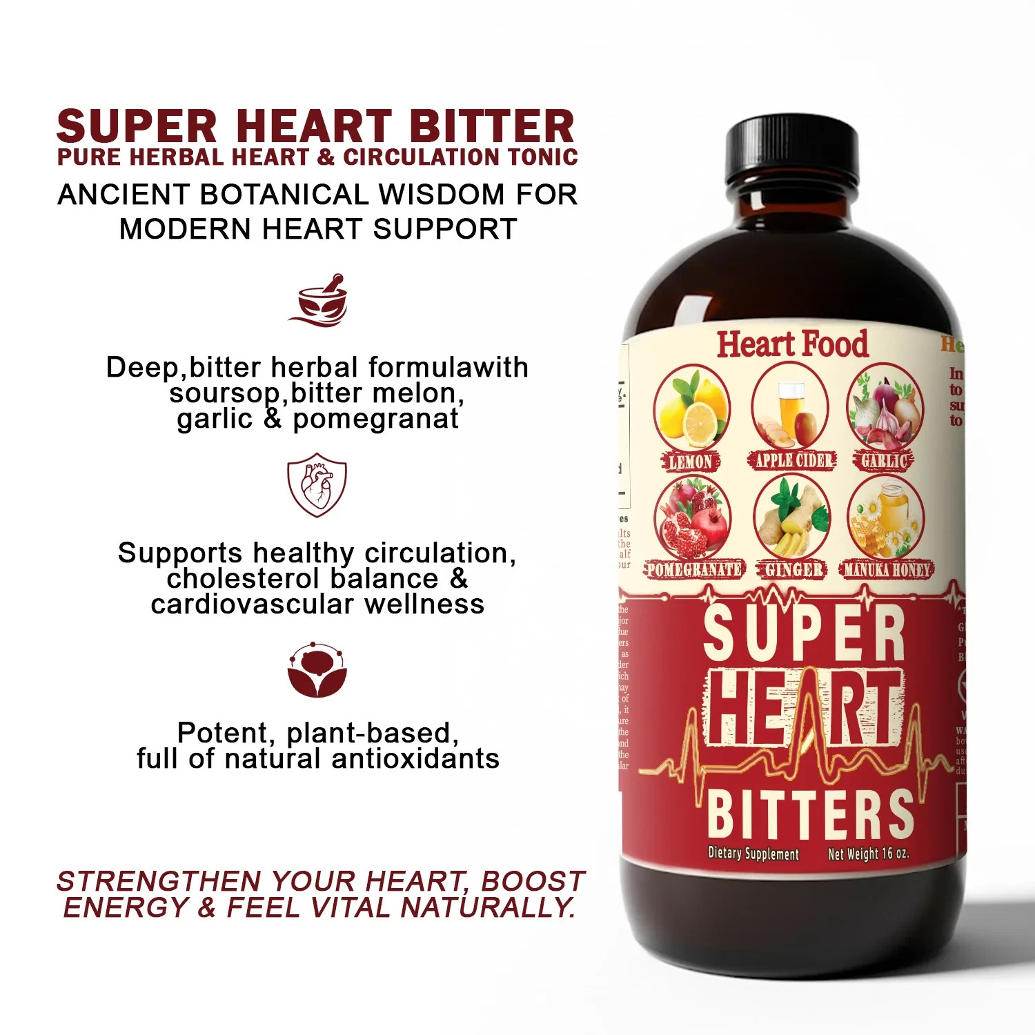 Super Heart Bitter | Cardiovascular Health & Cholesterol Support | Natural Remed