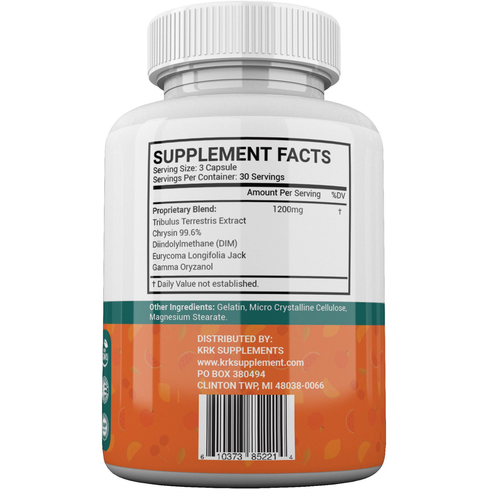 1 pk Test Booster Chrysin Low Test Boost Natural