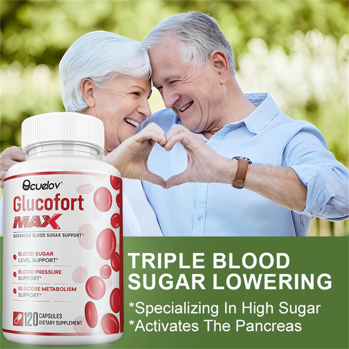 ADVANCED BLOOD SUGAR SUPPORT，Promote healthy blood sugar and blood pressure