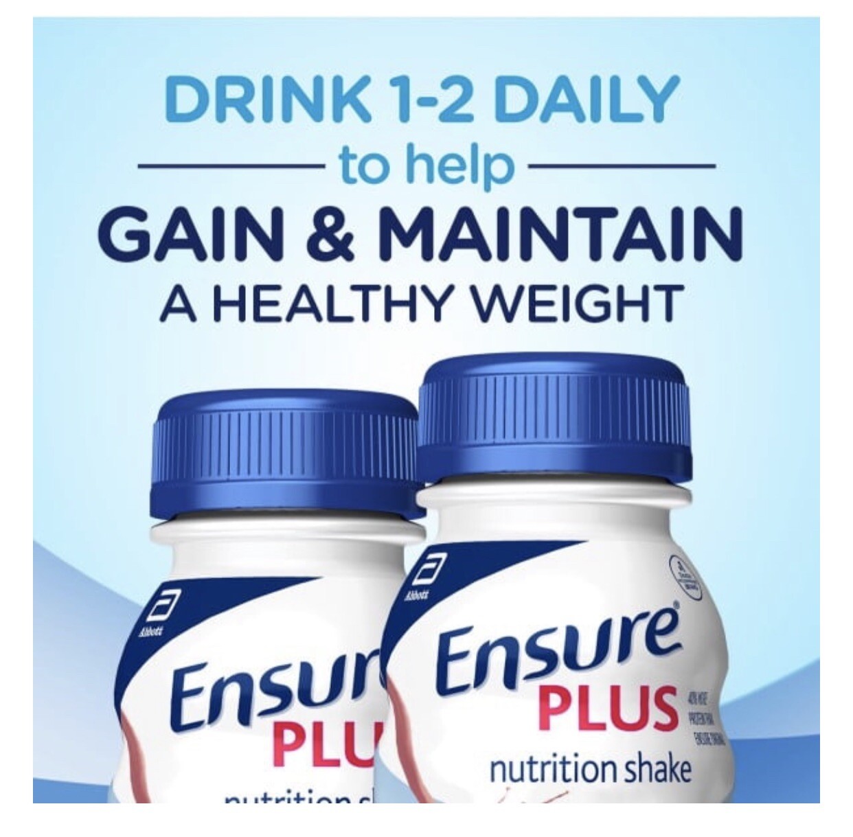 Ensure Plus Nutrition Strawberry Shake 8 fl.oz. 24 pk~27 Vitamins & 16g Protein