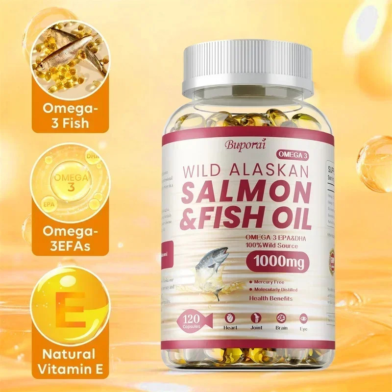 Salmon & Fish Oil 240pcs – Antioxidant, Heart, Cardiovascular and Skin Health