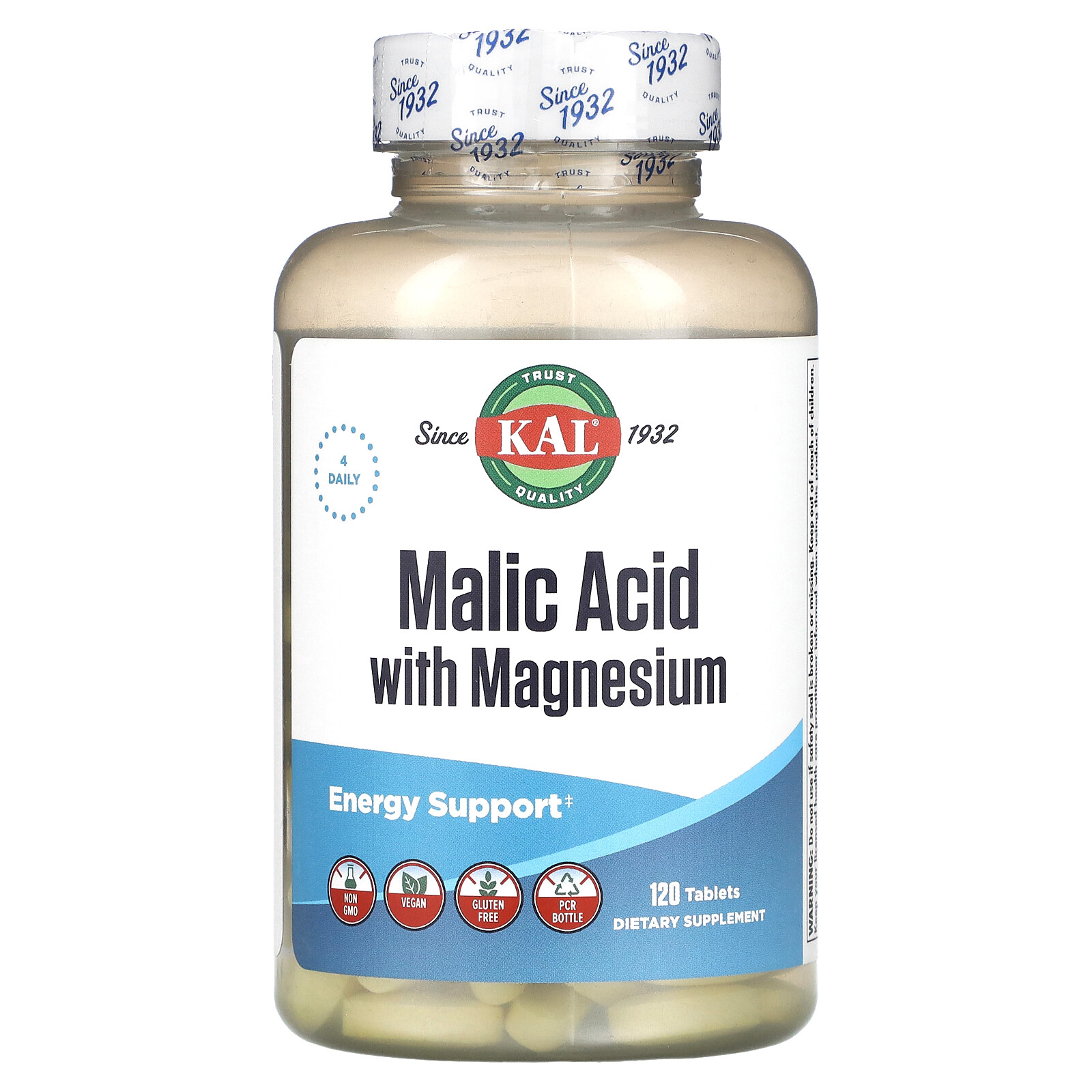 Malic Acid with Magnesium, 120 Tablets