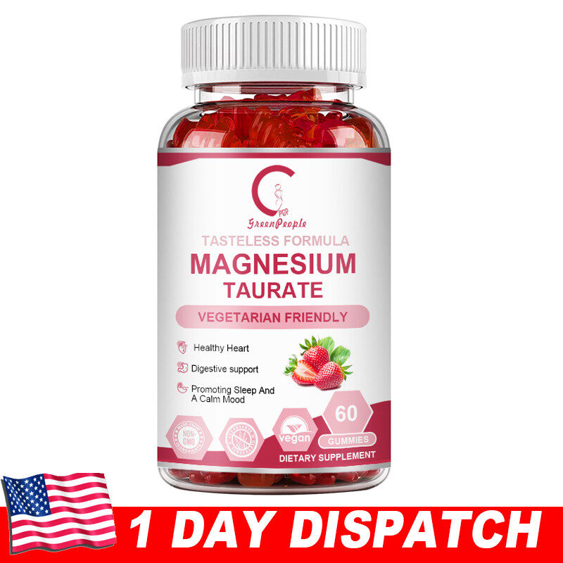 Magnesium Taurate 1800MG Stress Support ,Improve Sleep Quality,Calm Mood 60Pcs