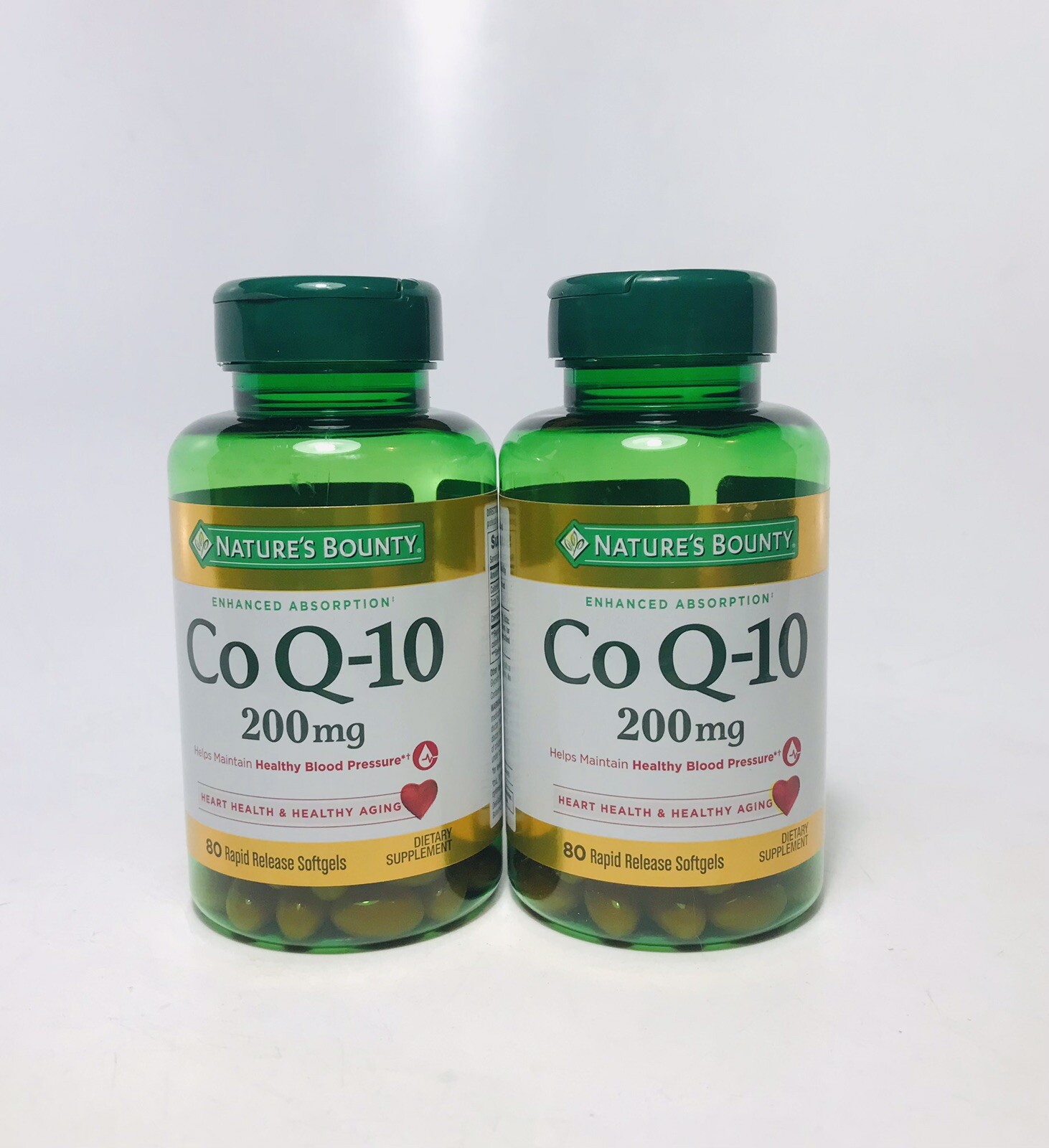 X2 Nature’s Bounty Co Q-10 200mg 80 Softgels Each Exp. 04/2028