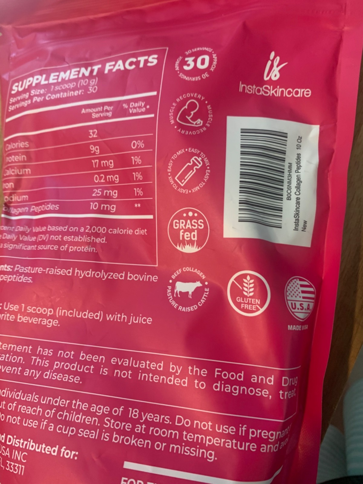 Collagen Peptides Powder for Women Hydrolyzed Collagen Protein Types I&III 10oz
