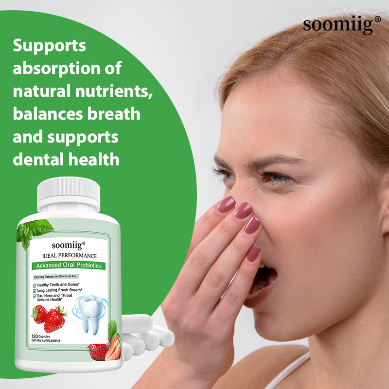 Oral Probiotic Supplement Restore Healthy Teeth And Gums Fight Bad Breath 120 Ct