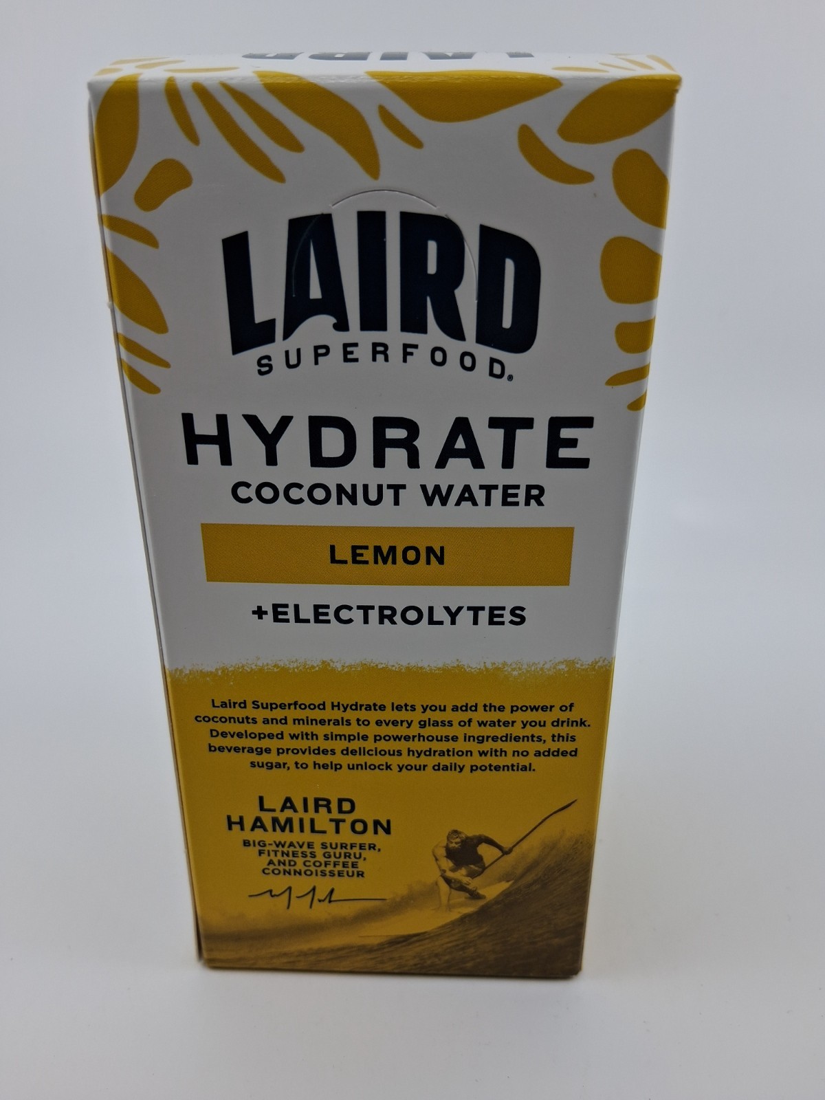 Laird Superfood Coconut Water Hydrate Lemon – 10 packets BB 6/2026