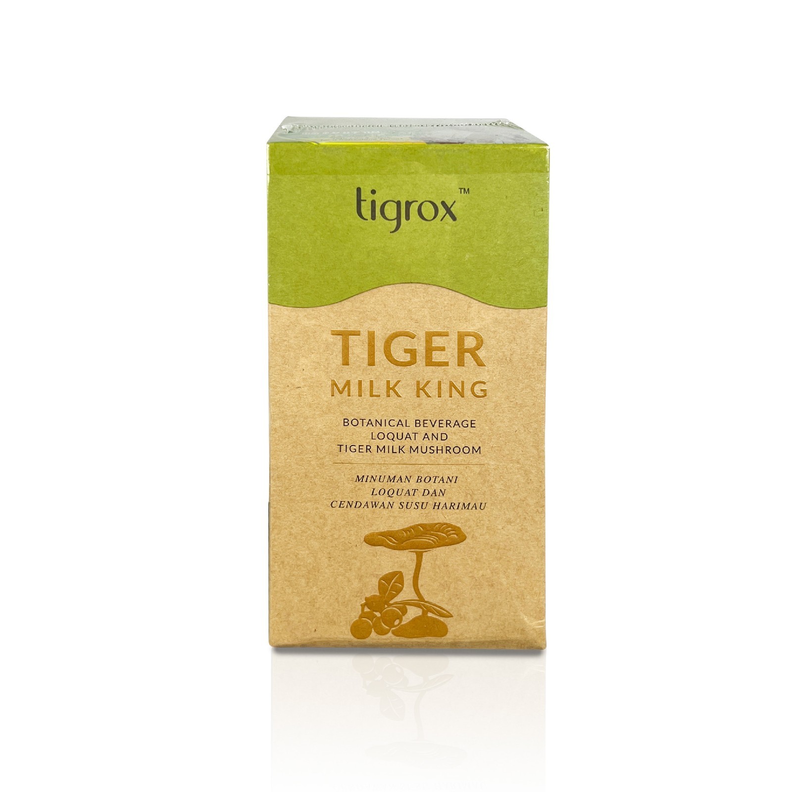 1-4x Tigrox Tiger Milk King Mushroom (Loquat) Nourish Lungs Cough Respiratory