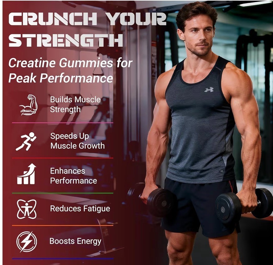 create creatine monohydrate gummies for men women