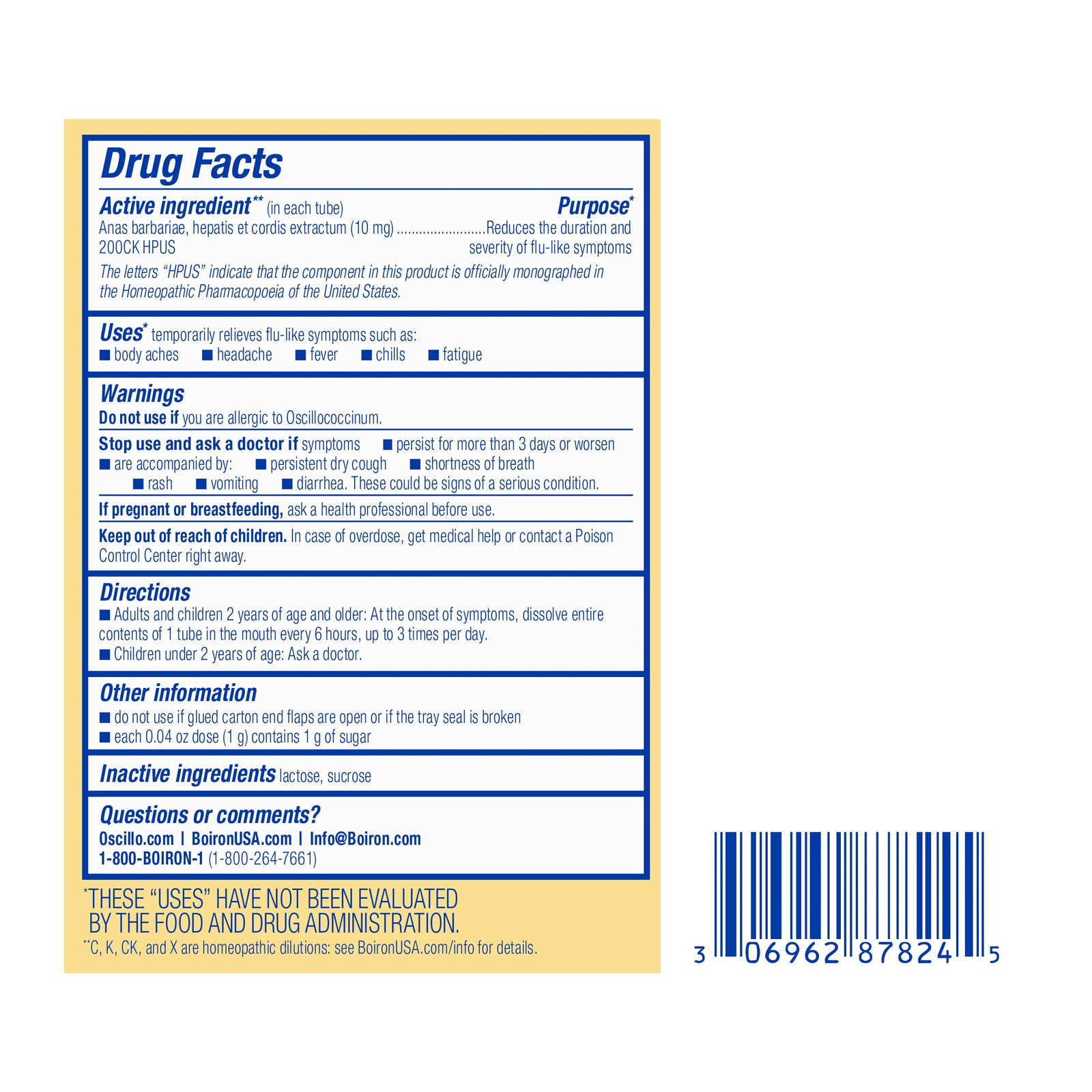 Boiron Oscillococcinum Homeo. Flu Medicine, 30 Doses Meltaway Pellets, Exp. 6/29